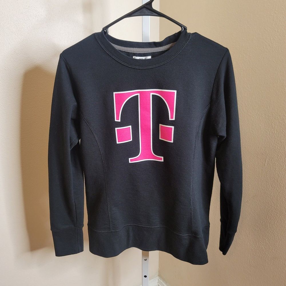 COPY - T-Mobile Women's Pullover Black & Pink Long Sleeve Sweatshirt Size Medium